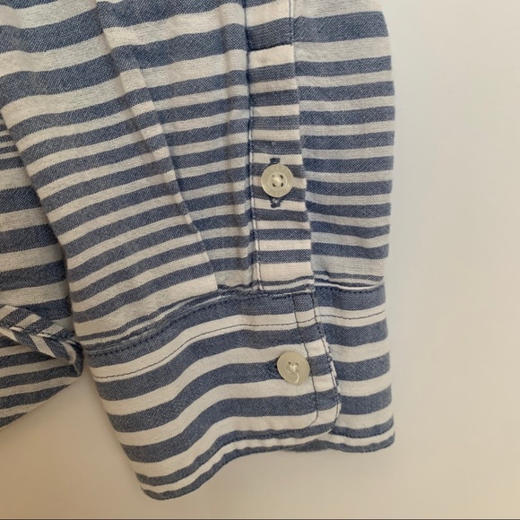 🎉HP🎉 Chaps Blue & White Striped Top Size XL - Picture 7 of 11